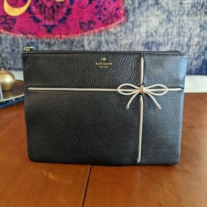 Kate Spade - Black Leather Clutch